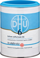 BIOCHEMIE DHU 6 Kalium sulfuricum D 6 Tabletten